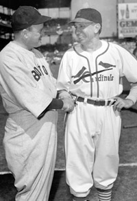 Managers Joe Cronin and Eddie Dyer
